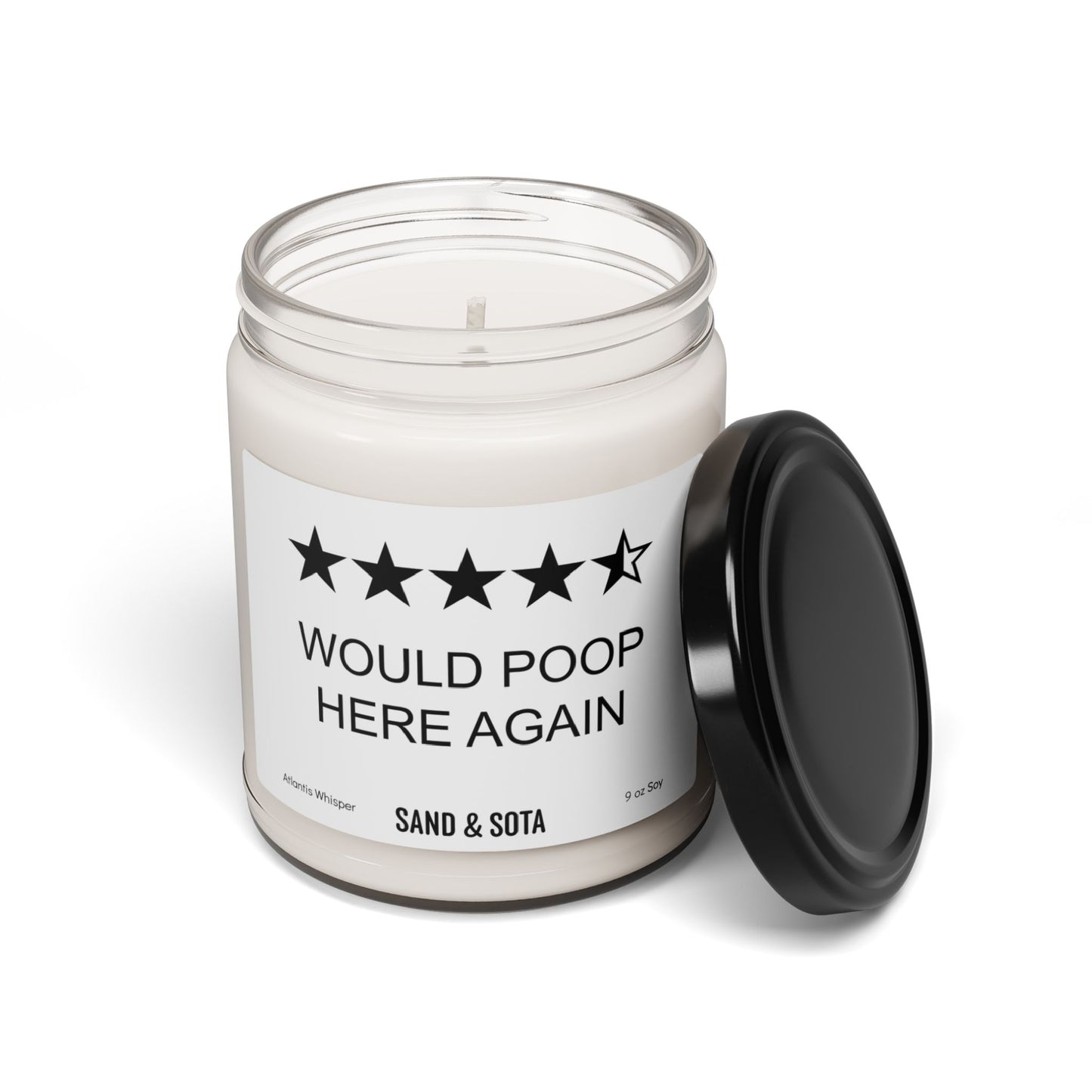 Would Poop Here Again Candle
